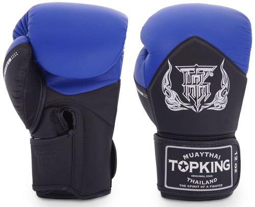 TOP KING Rękawice Bokserskie Blend TKBGBL Czarno-Niebieskie