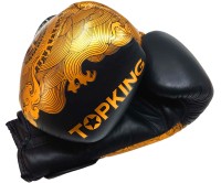 TOP KING Rękawice Bokserskie HAPPINESS CHINESE Złoto-Czarne