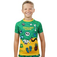GROUND GAME Rashguard MMA Dziecięcy Copacabana Krótki Rękaw