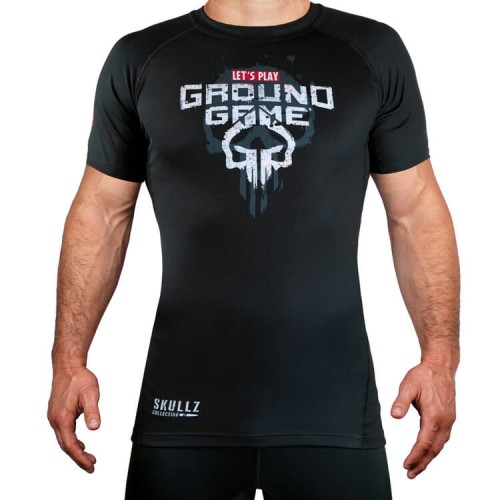 GROUND GAME Rashguard MMA Skullz Krótki Rękaw