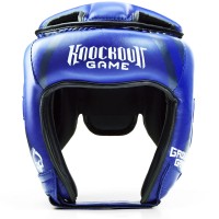 GROUND GAME Kask Bokserski Turniejowy Niebieski