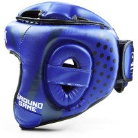 GROUND GAME Kask Bokserski Turniejowy Niebieski