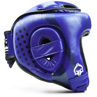 GROUND GAME Kask Bokserski Turniejowy Niebieski