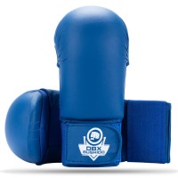 BUSHIDO Napięstniki do Karate WKF Niebieskie