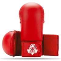 BUSHIDO Napięstniki do Karate WKF Czerwone