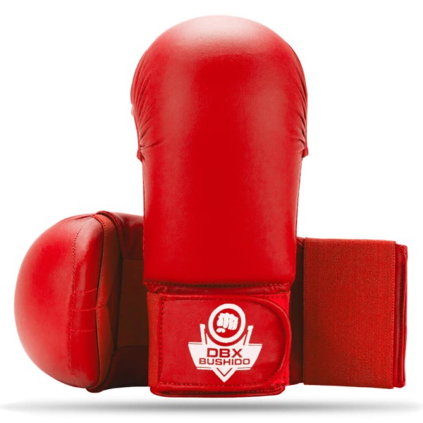 BUSHIDO Napięstniki do Karate WKF Czerwone