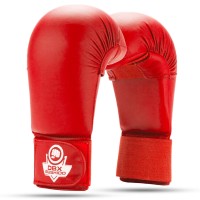 BUSHIDO Napięstniki do Karate WKF Czerwone