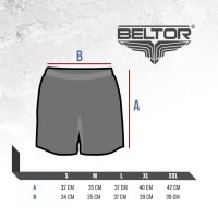 BELTOR Spodenki MMA Obcisłe Vale Tudo Karate Kyokushin Białe