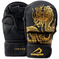 OVERLORD Rękawice MMA / Krav Maga Sparingowe LEGEND Czarno-Złote