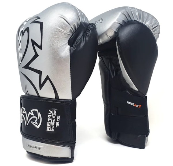 RIVAL Rękawice Bokserskie RS11V EVOLUTION SPARRING Srebrne