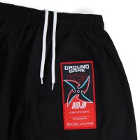 GROUND GAME Kimono do BJJ Dziecięce NINJA Czarne (350g)