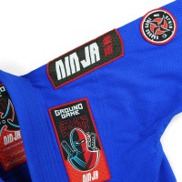 GROUND GAME Kimono do BJJ Dziecięce NINJA Niebieskie (350g)