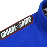 GROUND GAME Kimono do BJJ Dziecięce NINJA Niebieskie (350g)