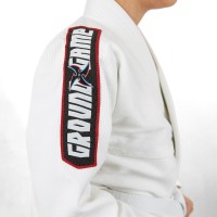 GROUND GAME Kimono do BJJ Dziecięce NINJA Białe (350g)