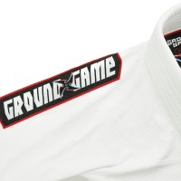 GROUND GAME Kimono do BJJ Dziecięce NINJA Białe (350g)