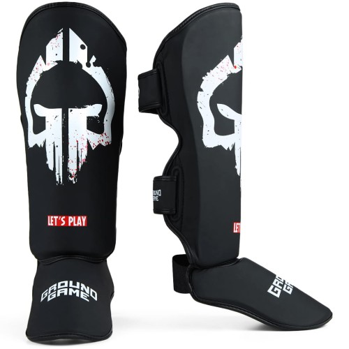 GROUND GAME Ochraniacze Piszczeli i Stopy Lekkie SKULLZ