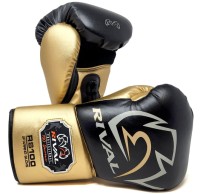 RIVAL Rękawice Bokserskie Wiązane RS100 PROFESSIONAL SPARRING Czarno-Złote