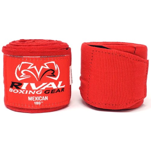 Owijki RIVAL Bandaże Bokserskie MEXICAN Czerwone 4,5m (elastyczne)