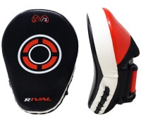 RIVAL Łapy Trenera Profilowane RPM7 FITNESS PLUS Czarno-Czerwone