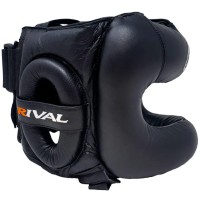 RIVAL Kask Bokserski Sparingowy z Osłoną Nosa RHGFS3 FACE-SAVER Czarny