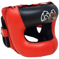 RIVAL Kask Bokserski Sparingowy z Osłoną Nosa RHGFS3 FACE-SAVER Czarno-Czerwony