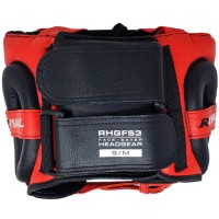 RIVAL Kask Bokserski Sparingowy z Osłoną Nosa RHGFS3 FACE-SAVER Czarno-Czerwony