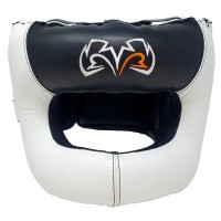 RIVAL Kask Bokserski Sparingowy z Osłoną Nosa RHGFS3 FACE-SAVER Czarno-Biały