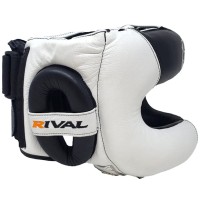 RIVAL Kask Bokserski Sparingowy z Osłoną Nosa RHGFS3 FACE-SAVER Czarno-Biały