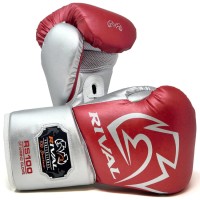 RIVAL Rękawice Bokserskie Wiązane RS100 PROFESSIONAL SPARRING Czerwono-Srebrne