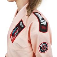 GROUND GAME Kimono do BJJ Dziecięce NINJA Brzoskwiniowe (350g)
