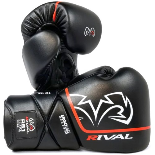 RIVAL Rękawice Bokserskie Wiązane RS1 ULTRA SPARRING 2.0 Czarne