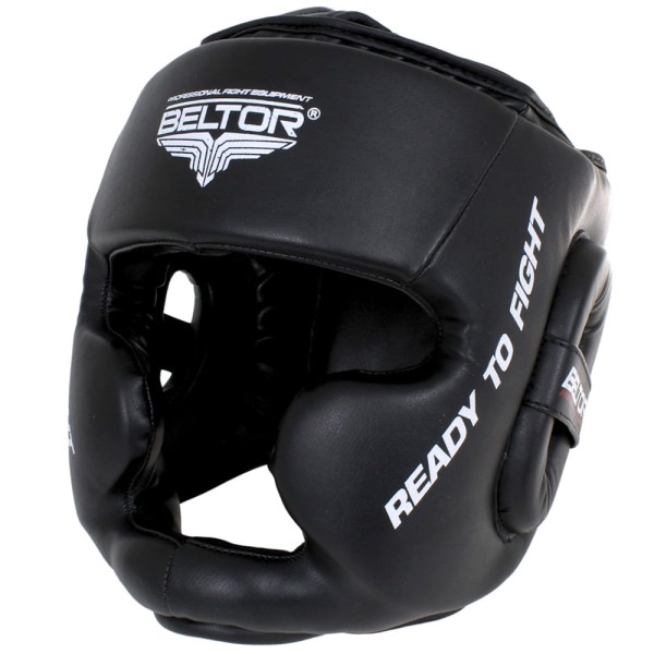BELTOR Kask Bokserski Sparingowy GUARDIAN Czarno-Biały