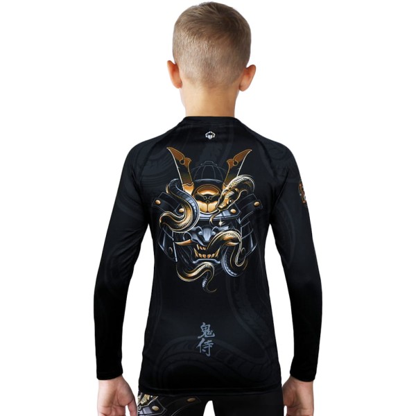GROUND GAME Rashguard MMA Dziecięcy Oni Samurai