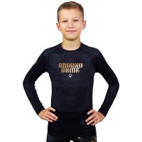 GROUND GAME Rashguard MMA Dziecięcy Oni Samurai