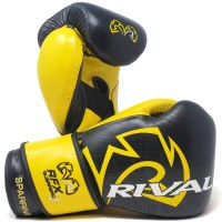 RIVAL Rękawice Bokserskie RFX-GUERRERO-V SPARRING P4P EDITION Czarno-Żółte