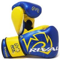 RIVAL Rękawice Bokserskie RFX-GUERRERO-V SPARRING P4P EDITION Niebiesko-Żółte