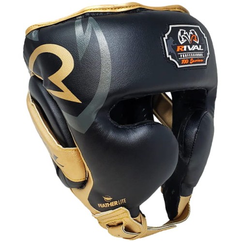 RIVAL Kask Bokserski Sparingowy RHG100 PROFESSIONAL Czarno-Złoty