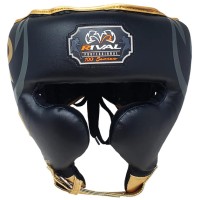 RIVAL Kask Bokserski Sparingowy RHG100 PROFESSIONAL Czarno-Złoty