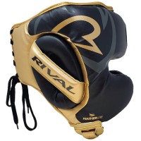 RIVAL Kask Bokserski Sparingowy RHG100 PROFESSIONAL Czarno-Złoty