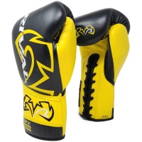 RIVAL Rękawice Bokserskie Wiązane RFX-GUERRERO SPARRING HDE-F P4P EDITION Czarno-Żółte