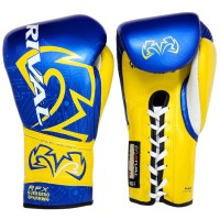RIVAL Rękawice Bokserskie Wiązane RFX-GUERRERO SPARRING HDE-F P4P EDITION Niebiesko-Żółte