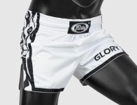 FAIRTEX Spodenki do Kickboxingu / Muay Thai BSG3 GLORY Biało-Czarne
