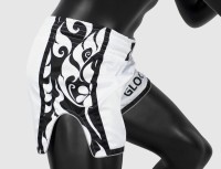 FAIRTEX Spodenki do Kickboxingu / Muay Thai BSG3 GLORY Biało-Czarne