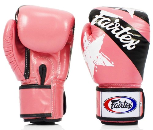 FAIRTEX Rękawice Bokserskie BGV1-N Nation Print Różowe