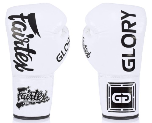 FAIRTEX Rękawice Bokserskie Wiązane BGLG1 GLORY Białe
