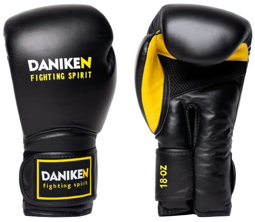 DANIKEN Rękawice Bokserskie SPARRING AIR Czarno-Żółte