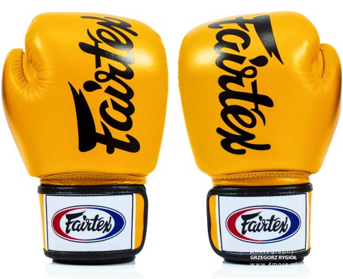 FAIRTEX Rękawice Bokserskie BGV19 Tight-Fit Złote