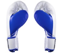 TOP KING Rękawice Bokserskie Reborn TKBGRB Biało-Niebieskie