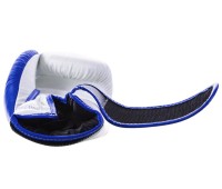 TOP KING Rękawice Bokserskie Reborn TKBGRB Biało-Niebieskie