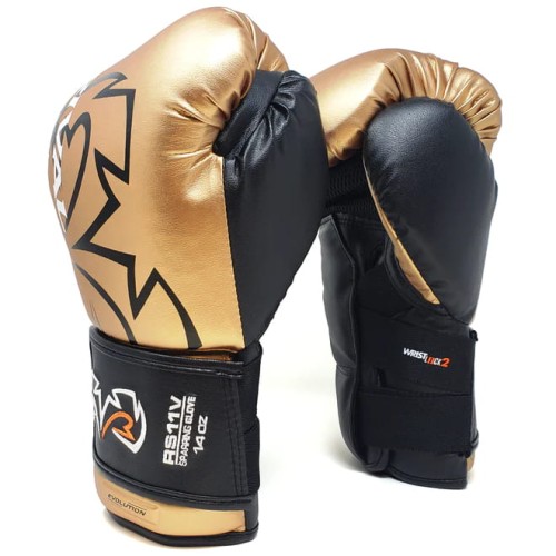 RIVAL Rękawice Bokserskie RS11V EVOLUTION SPARRING Złote